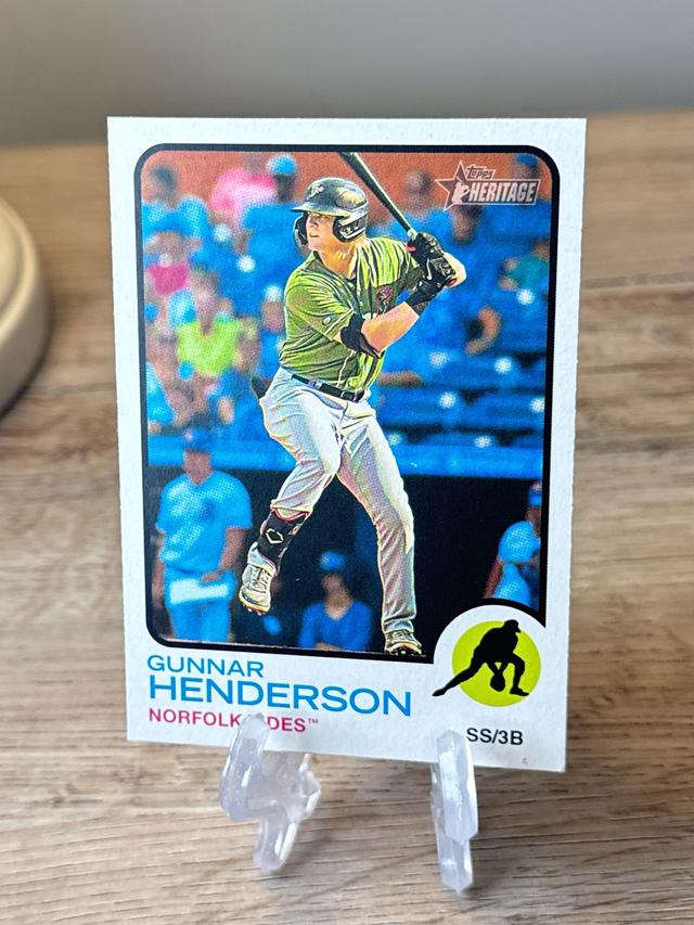 2022 Topps Heritage Minor League Gunnar Henderson Base Set #147