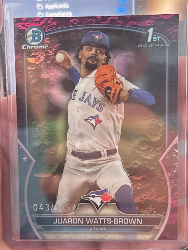 2023 Bowman Draft Juaron Watts-Brown Bowman Chrome #BDC-113