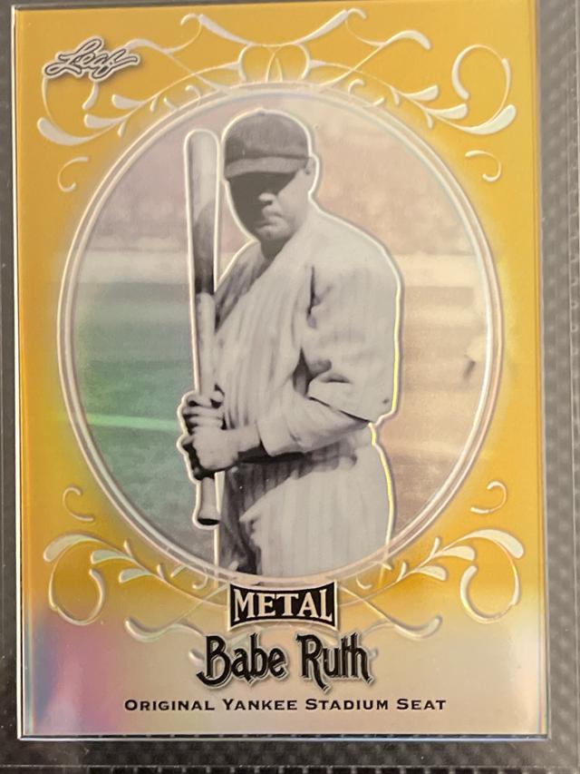 2019 Leaf Metal Babe Ruth Collection Gold /1 #YS-16