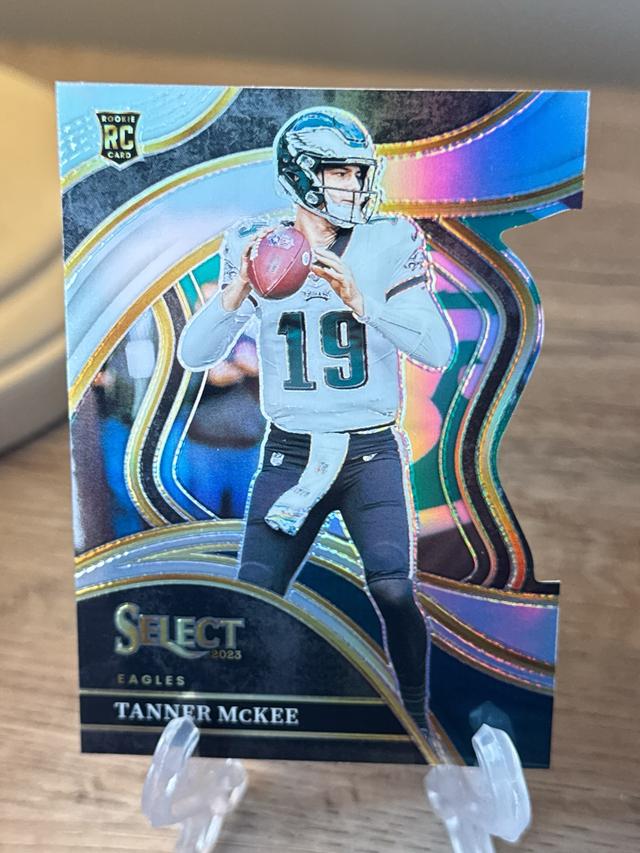 2023 Panini Select Tanner McKee Club Level Silver Prizms Die #218