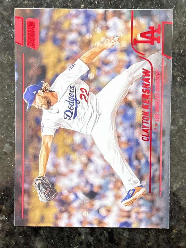 2022 Topps Stadium Club Clayton Kershaw BASE SET Red Foil #89