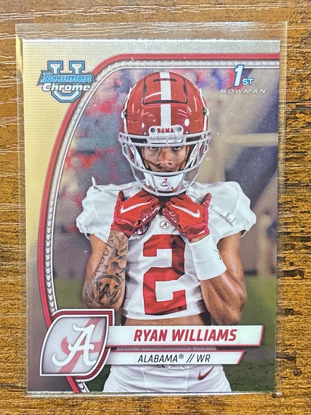 2024 Bowman Chrome University Ryan Williams ﻿Base Set #53 Alabama