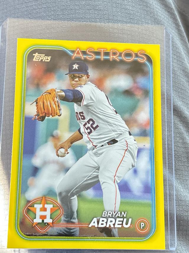 2024 Topps Series 2 Bryan Abreu BASE SET Yellow Foil #438