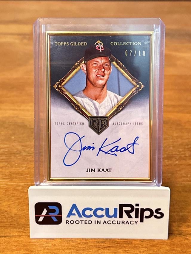 2023 Topps Gilded Collection Jim Kaat Onyx /10 #HAFA-JK