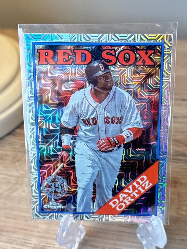 2023 Topps David Ortiz ﻿1988 Topps Chrome Silver Pack Series 2 Mojo #2T88C-56