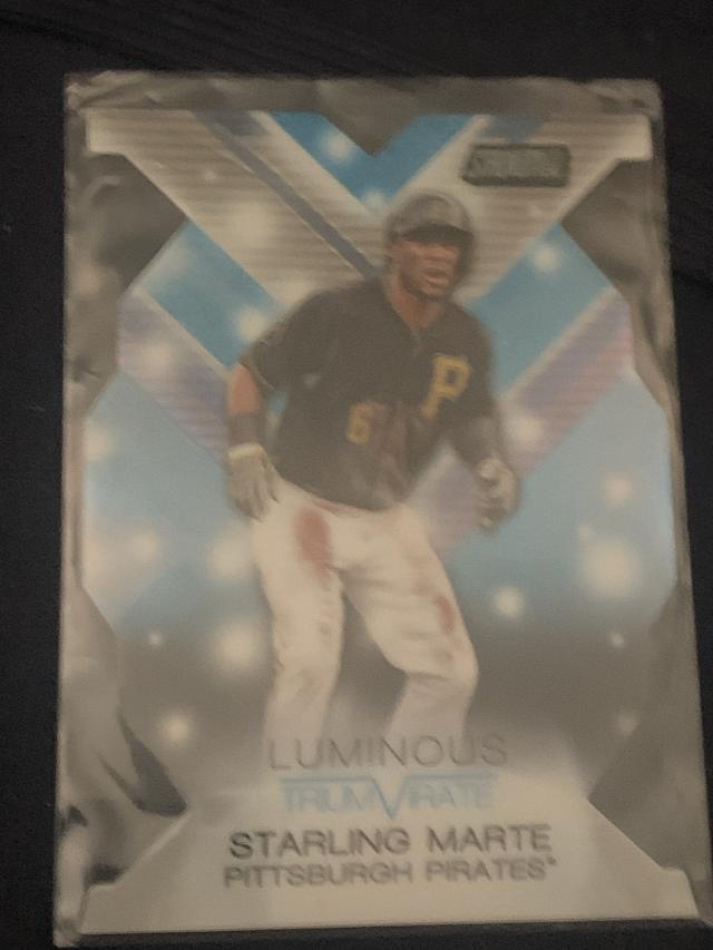 2015 Topps Stadium Club Starling Marte Triumvirates Set #T-7B