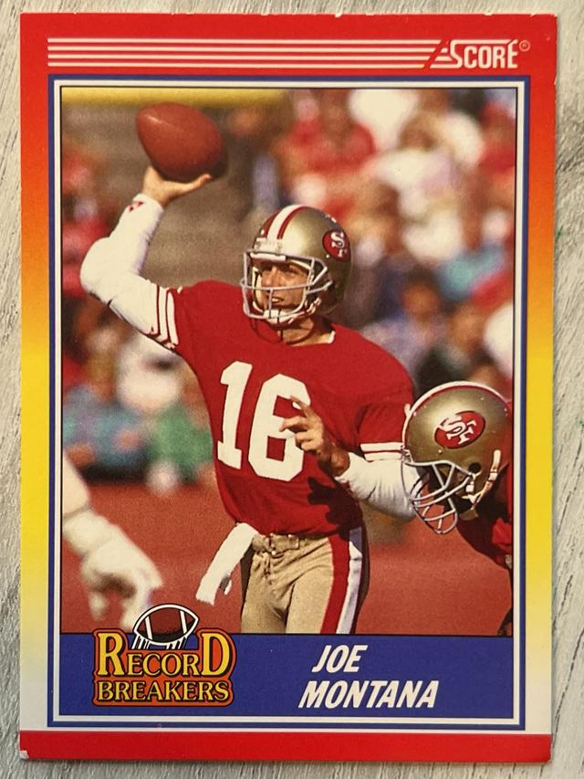 1990 Score Football Joe Montana Base Set #594