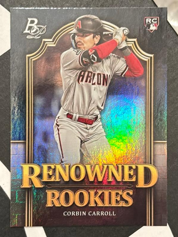 2023 Bowman Platinum Corbin Carroll RENOWNED ROOKIES #RR-7