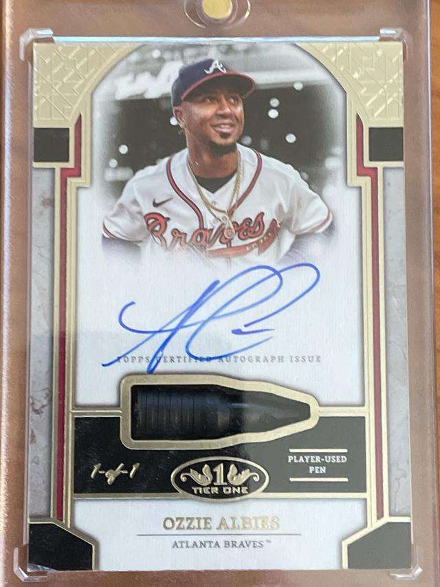 2024 Topps Tier One Ozzie Albies 1/1 /1 #STAR-OA