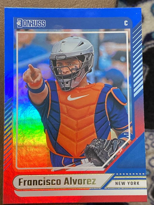 2024 Donruss Francisco Alvarez ﻿Base Red and Blue #58