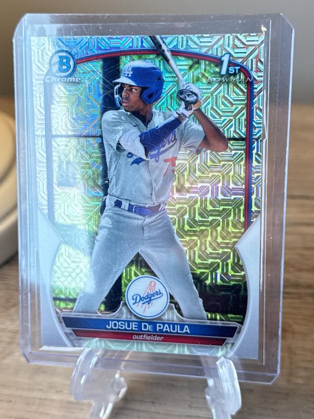 2023 Bowman Chrome Mega Josue De Paula Base Chrome Prospects Mojo #BCP-111