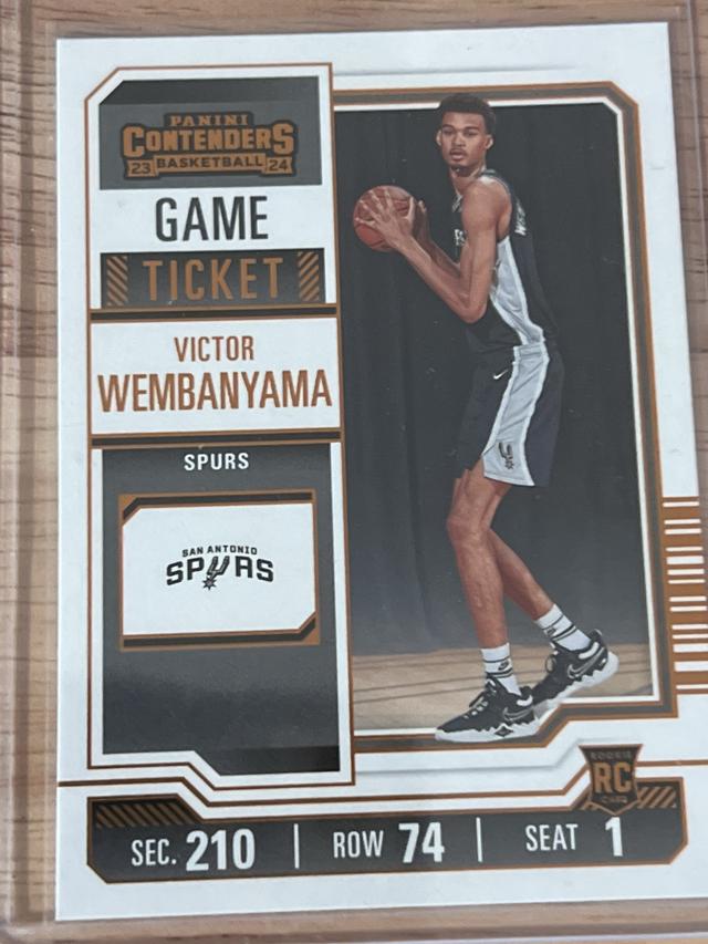 2023-24 Panini Contenders Victor Wembanyama Bronze Game Ticket #11