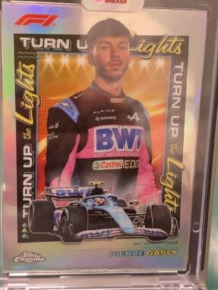 2023 Topps Chrome Formula 1 Pierre Gasly Turn Up the Lights Set #TUTL-PG