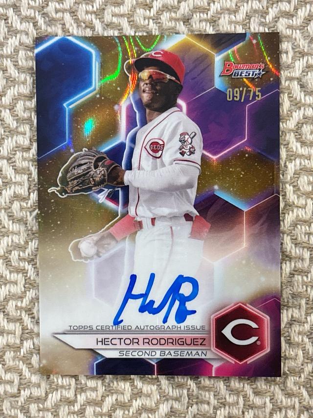 2023 Bowman's Best  Hector Rodriguez Gold Lava Refractors /75 #B23-HR