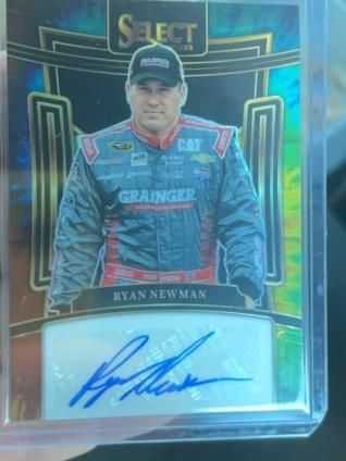 2024 Panini Select NASCAR Ryan Newman Signatures Tie Dye Prizms /25 #S-RNM