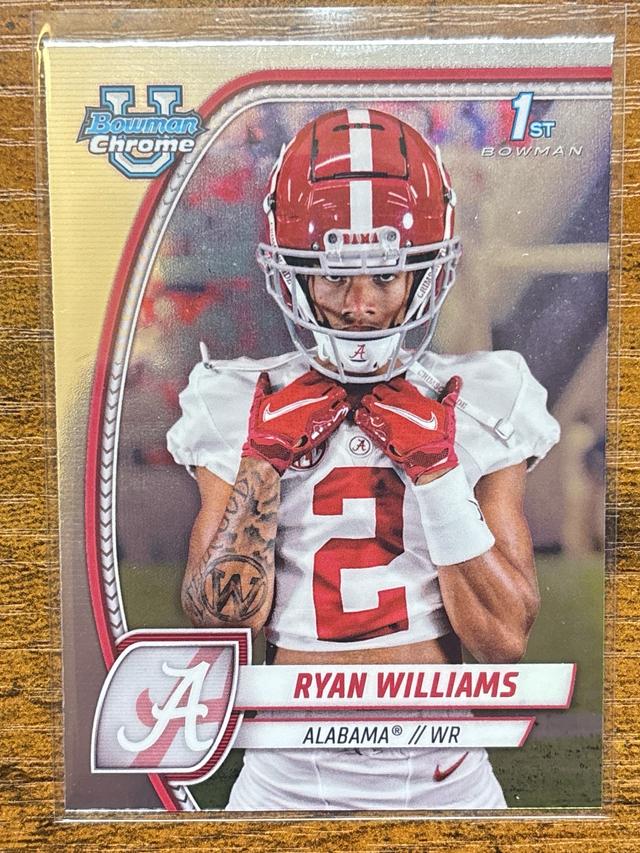 2024 Bowman Chrome University Ryan Williams ﻿Base Set #53 DMG Description