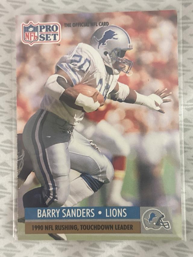 1991 Pro Set Football Barry Sanders ﻿Base Set #10