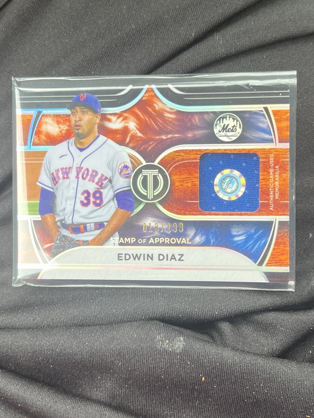 2022 Topps Tribute Edwin Diaz Stamp of Approval Relics Set /199 #SOA-ED