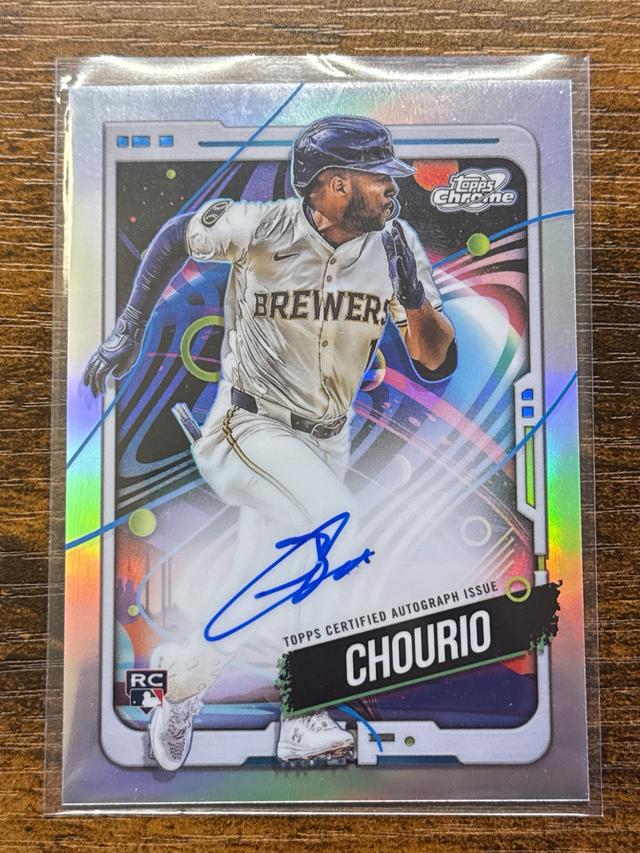 2024 Topps Cosmic Chrome Jackson Chourio Autographs #CCA-JC RC Brewers