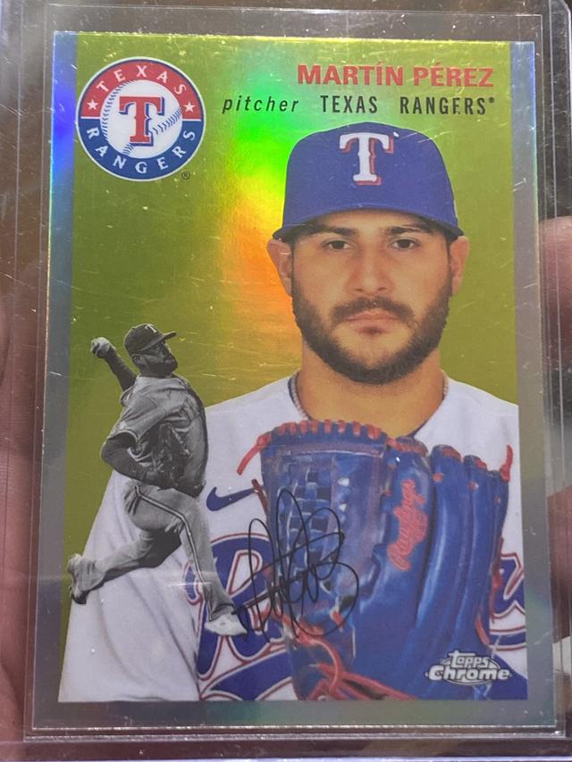 2023 Topps Chrome Platinum '54 Martín Pérez BASE CARDS #387