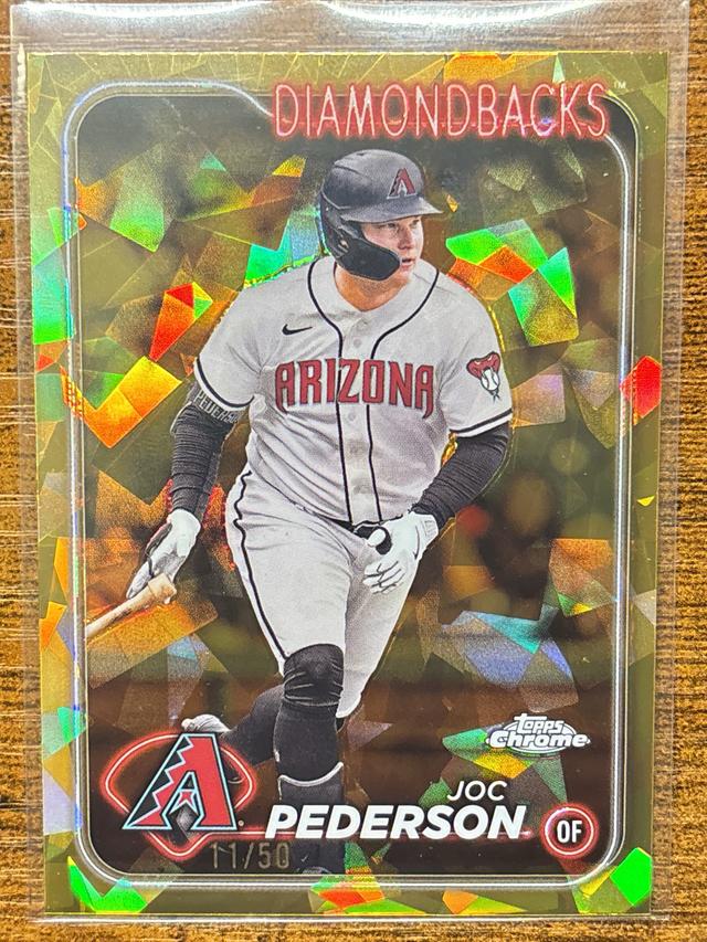 2024 Topps Chrome Sapphire Joc Pederson Gold /50 #603 Diamondbacks Dodgers