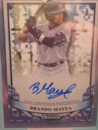 2024 Bowman Sterling Brando Mayea PROSPECT AUTOGRAPHS #PA-BMY