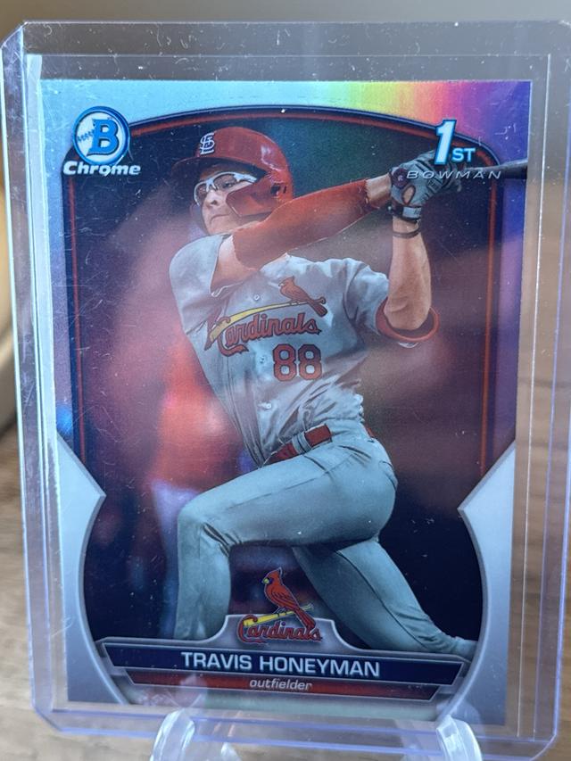 2023 Bowman Draft Travis Honeyman Bowman Chrome Refractor Parallel #BDC-95