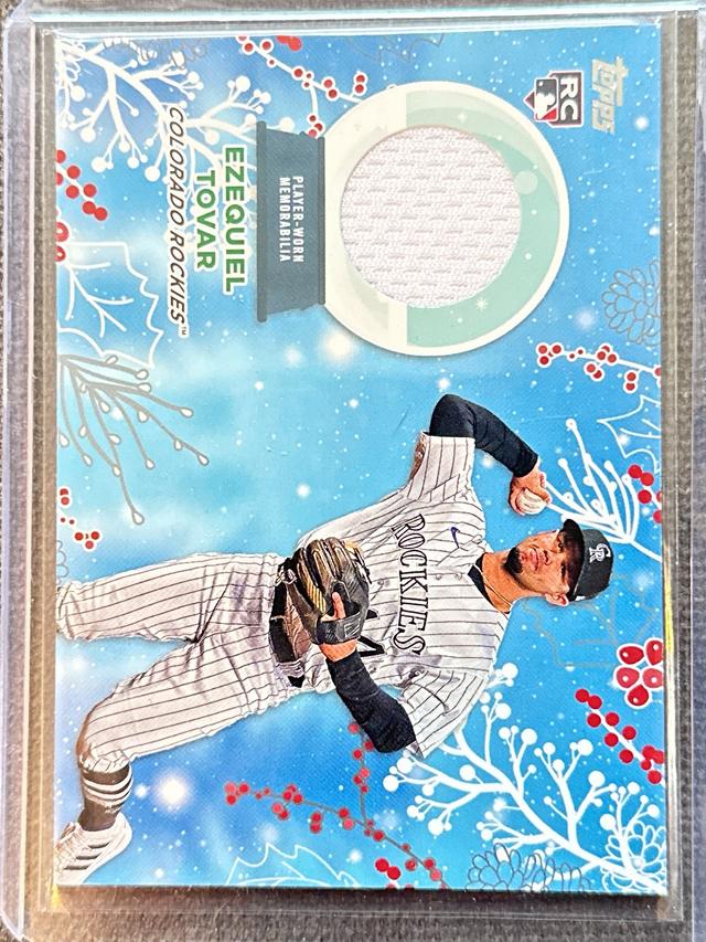 2023 Topps Holiday Ezequiel Tovar RELIC CARDS #RC-ET