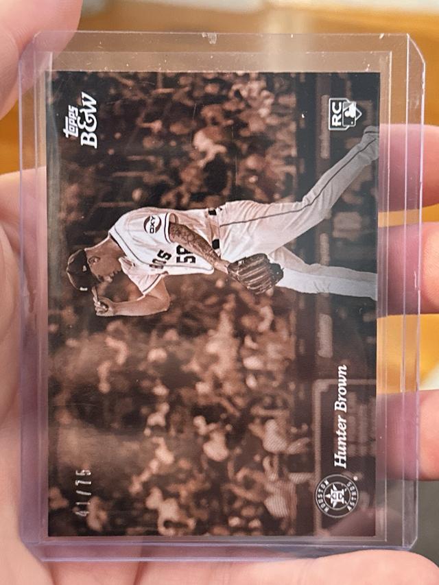 2023 Topps Black and White Hunter Brown Base Sepia Filter /75 #75