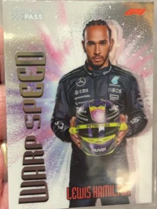 2024 Topps Paddock Pass Formula 1 Lewis Hamilton Warp Speed #WP-6