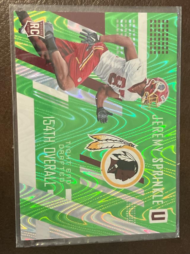 2017 Panini Unparalleled Football Jeremy Sprinkle Base Set #290