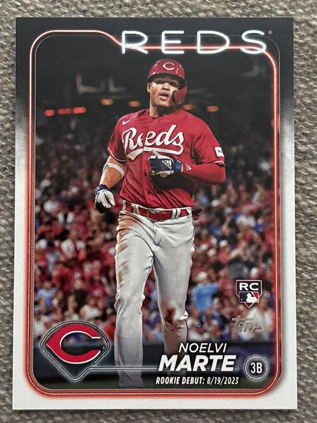 2024 Topps Update Series Noelvi Marte ﻿Base Set Aqua #US187