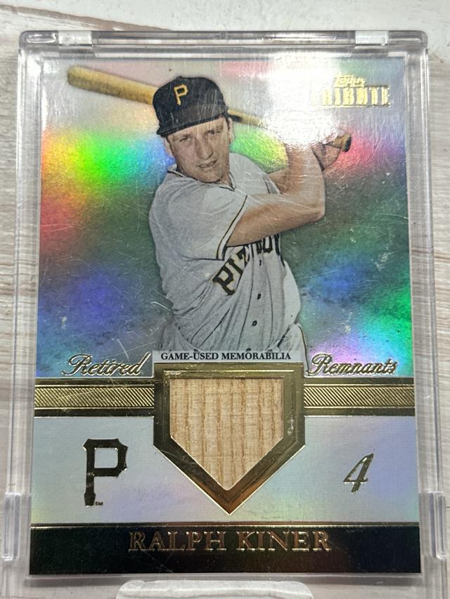 2012 Topps Tribute Ralph Kiner Retired Remnants Set Retired Remnants /99 #RR-RK