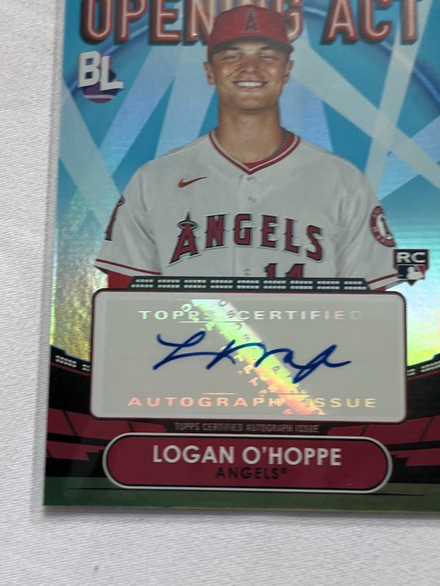 2023 Topps Big League Logan O'Hoppe OPENING ACT AUTOGRAPHS #OAA-LOH