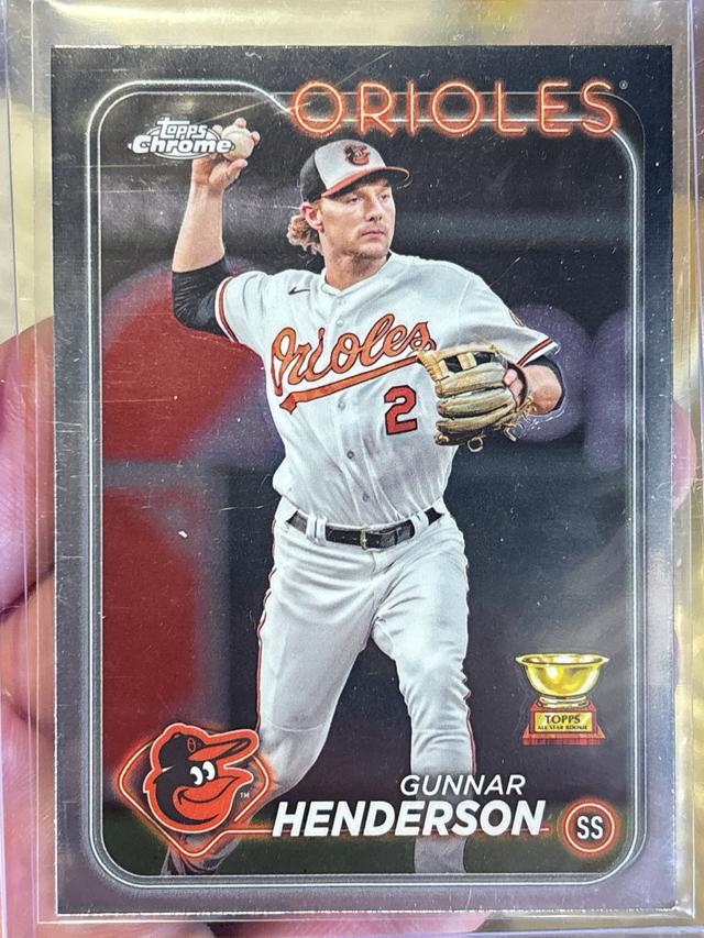 2024 Topps Chrome Gunnar Henderson ﻿Base Set Refractors #36