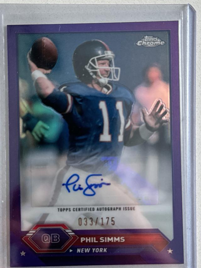 2023 Topps Composite Phil Simms Chrome Autographs #TCA-PS