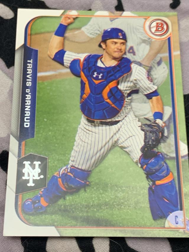 2015 Bowman Travis d'Arnaud Base Set Silver Ice #98