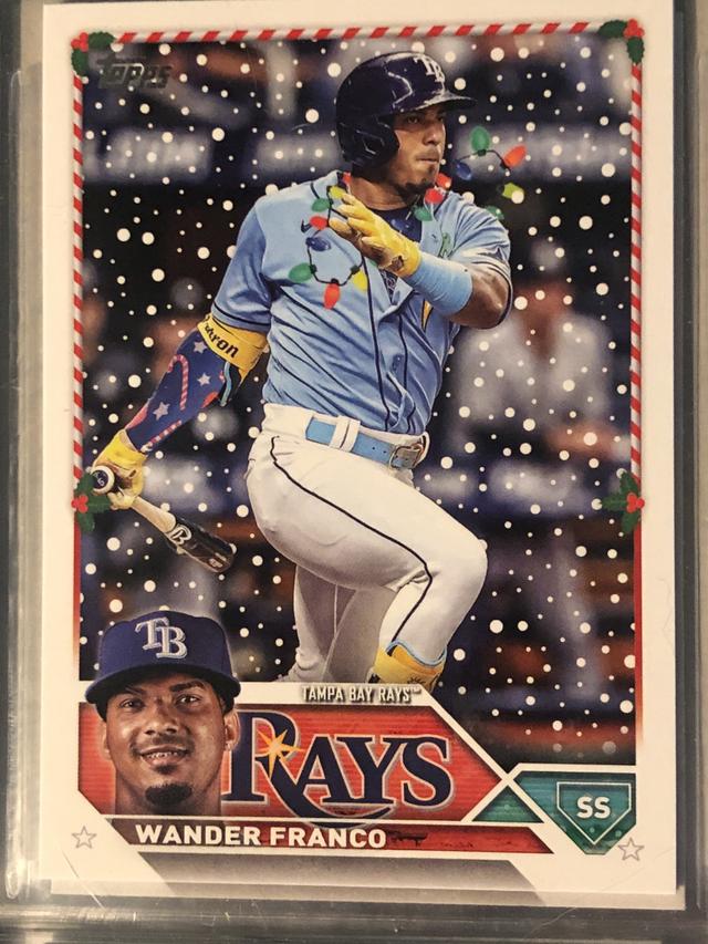 2023 Topps Holiday Wander Franco RARE HOLIDAY VARIATION SHORT PRINTS Rare #H194