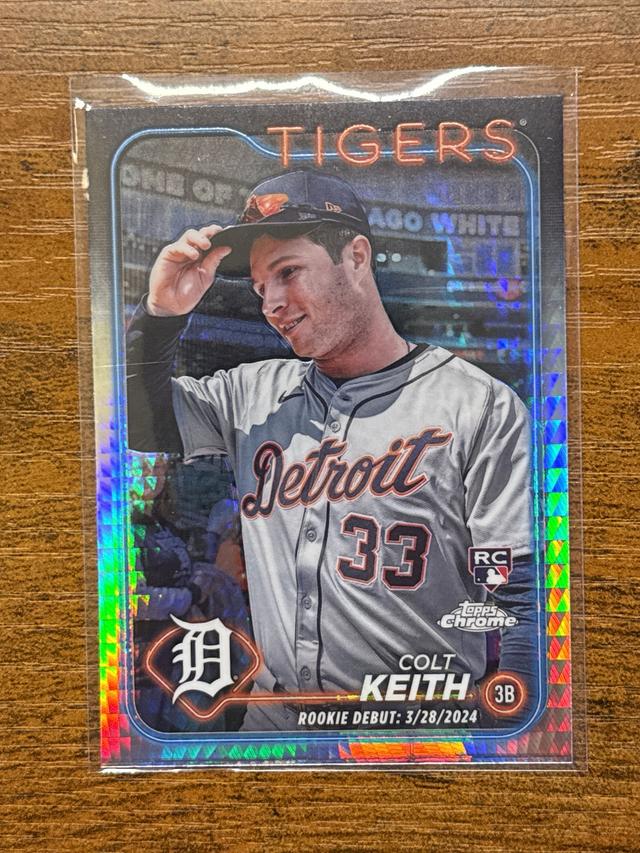 2024 Topps Chrome Update Colt Keith Prism Refractor RC #USC178