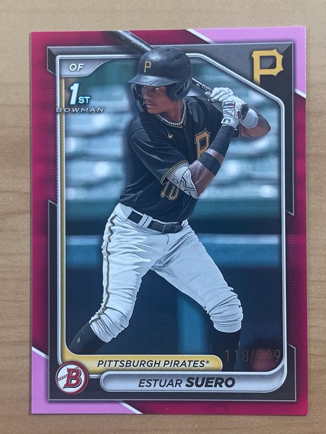 2024 Bowman Estuar Suero PAPER PROSPECTS I Fuchsia /299 #BP-63