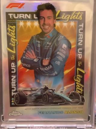 2023 Topps Chrome Formula 1 Fernando Alonso Turn Up the Lights Set #TUTL-FA