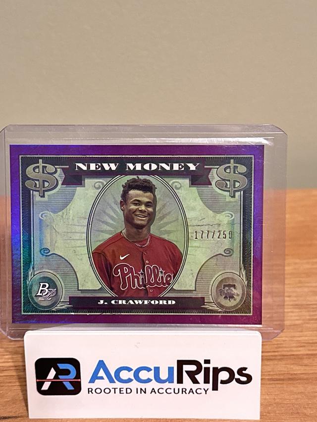 2023 Bowman Platinum Justin Crawford NEW MONEY #NM-16