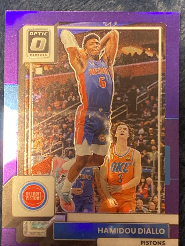 2022-23 Donruss Optic Hamidou Diallo Base Set Purple #97