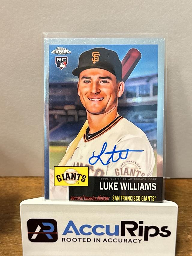 2022 Topps Chrome Platinum Luke Williams Autographs Checklist #CPA-LWI