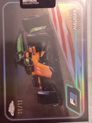 2024 Topps Chrome Formula 1 Dennis Hauger Black Refractor Parallel /10 #95