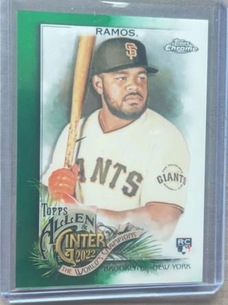 2022 Topps Allen & Ginter Chrome Heliot Ramos Green Refractors /99 #280