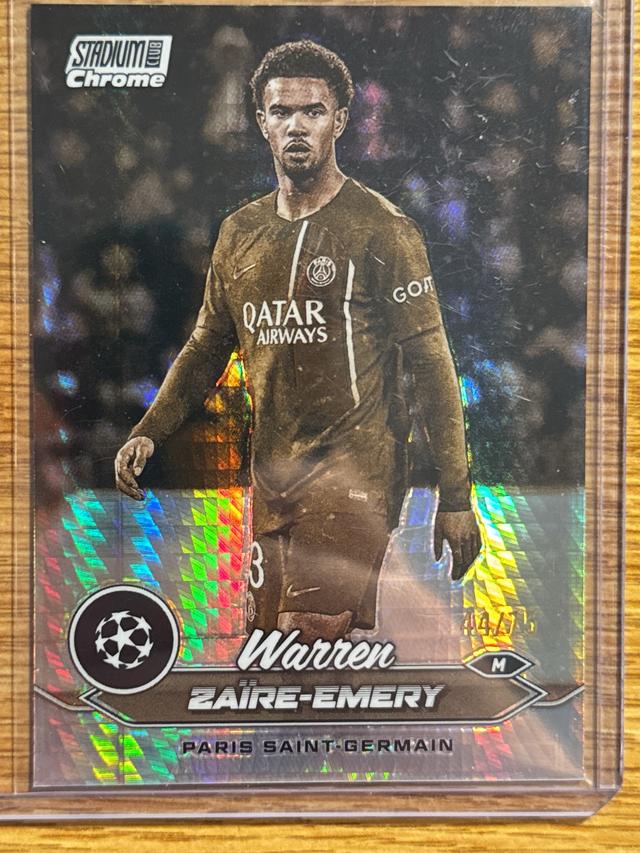 2023-24 Topps Stadium Club Chrome UEFA Warren Zaïre-Emery ﻿Base Set #33