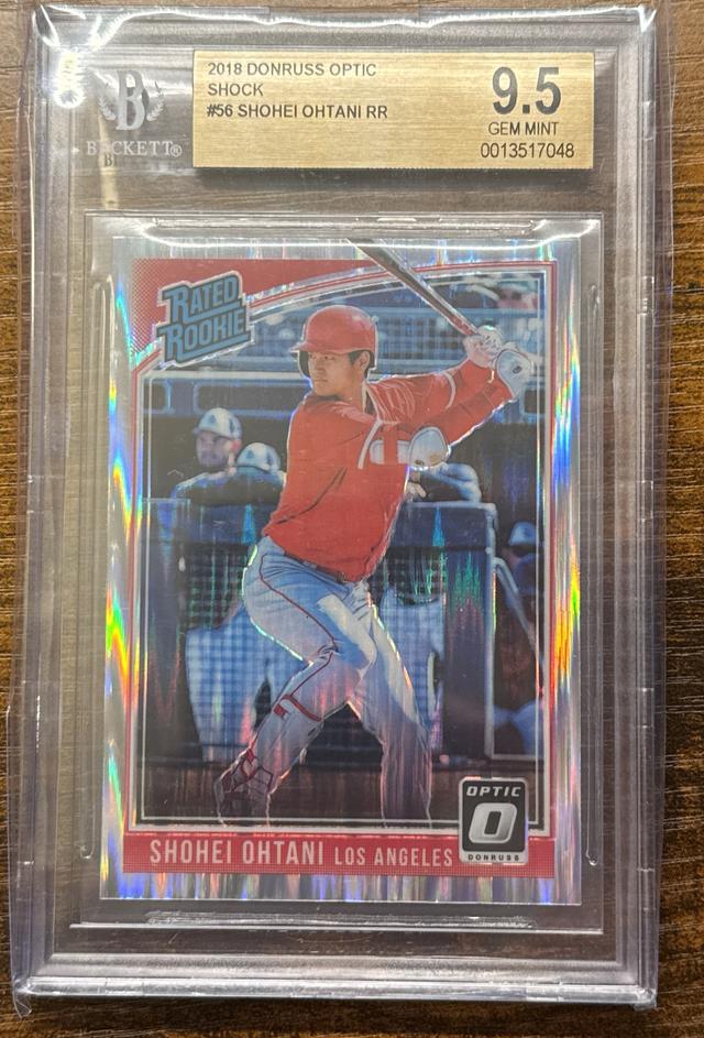 2018 Donruss Optic Shohei Ohtani BGS 9.5 Base Variations Set Shock #56