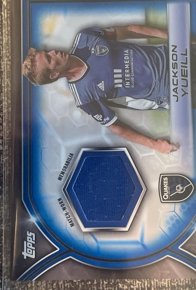 2023 Topps MLS Jackson Yueill MLS Relics Set #R-JY