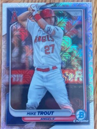 2024 Bowman Mega Box Mike Trout BASE CHROME CARDS #19